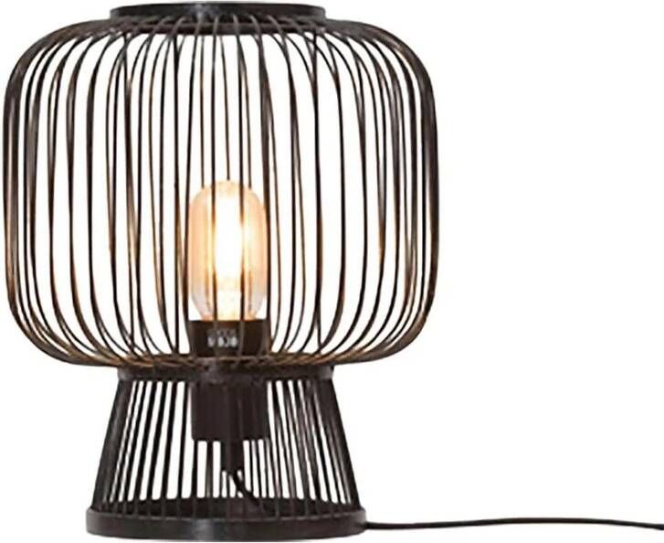 GOOD&MOJO Good & Mojo Tafellamp CANGO Bamboe Zwart Product Met gloeilamp: Nee