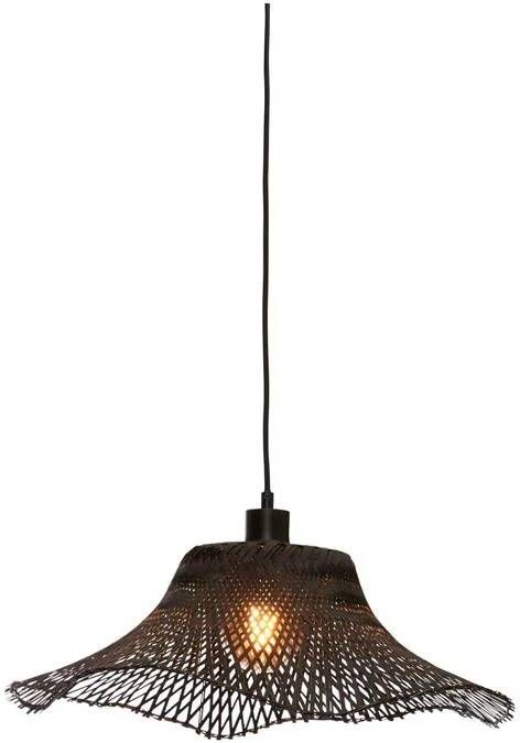 GOOD&MOJO Hanglamp Ibiza Bamboe Zwart 50x50x15cm