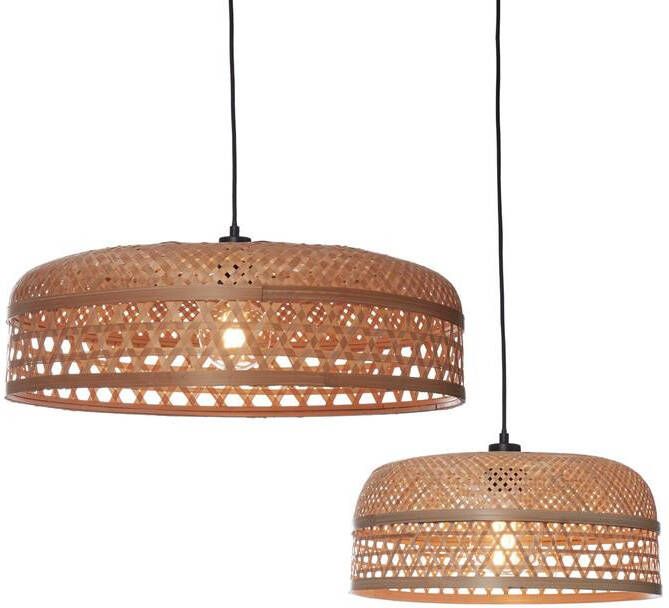 GOOD&MOJO Hanglamp Ubud Bamboe Ø60+Ø40cm