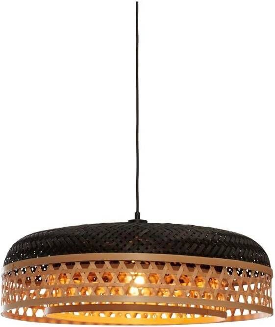 GOOD&MOJO Hanglamp Ubud 1-lichts zwart naturel