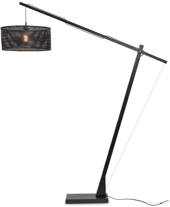 GOOD&MOJO Vloerlamp Java Bamboe Zwart 175x50x207cm