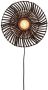 GOOD&MOJO Wandlamp Zanzibar Rotan Zwart Ø40cm - Thumbnail 1