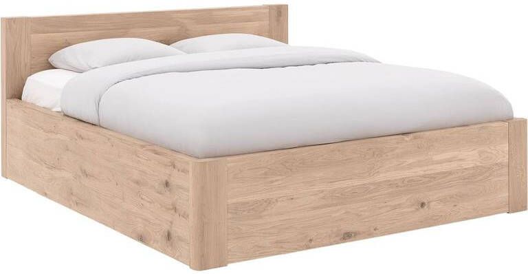 Goossens Bedframe Bibi 160 x 200 Eiken gelakt roomwit Hout