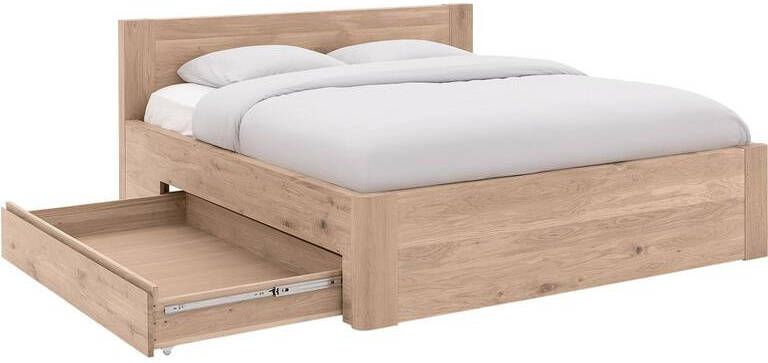 Goossens Bedframe Bibi 160 x 210 Eiken gelakt roomwit Hout