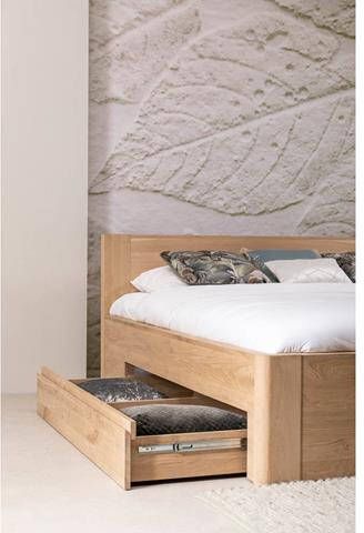 Goossens Bedframe Bibi 160 x 210 Eiken naturel Hout