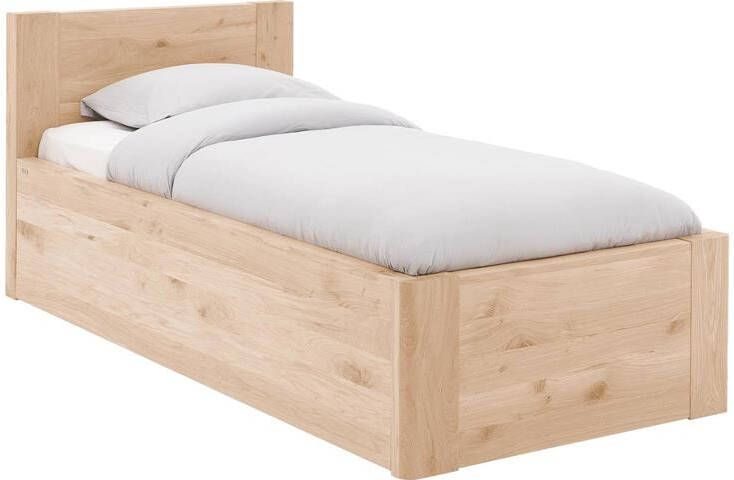 Goossens Bedframe Bibi 90 x 200 Eiken wit geolied Hout