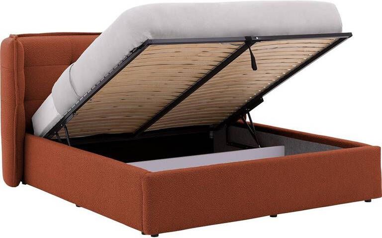 Goossens Gestoffeerd Bedframe Canon 160 x 200 Stof boucle