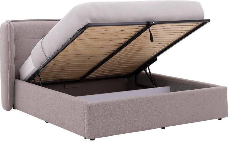 Goossens Gestoffeerd Bedframe Canon 160 x 200 Stof boucle