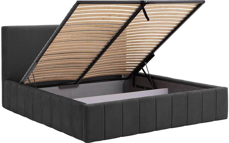 Goossens Bedframe Carte 160 x 200 Velours graffiet 1 Fluweel