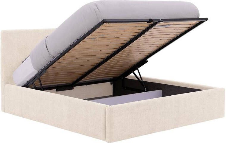 Goossens Bedframe Mysen Storage 140 x 200 Stof fijn geweven
