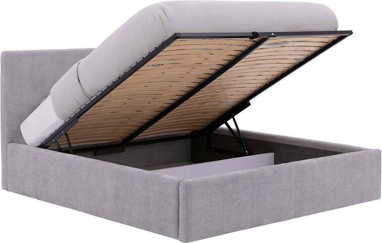 Goossens Bedframe Mysen Storage 160 x 200 Stof fijn geweven