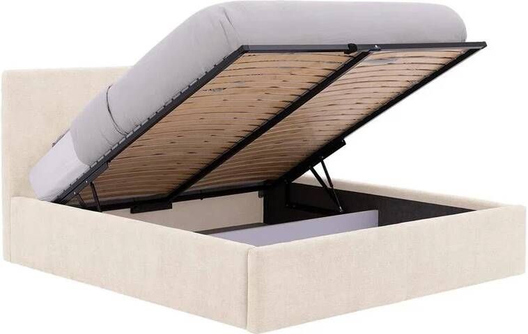 Goossens Bedframe Mysen Storage 180 x 200 Stof fijn geweven
