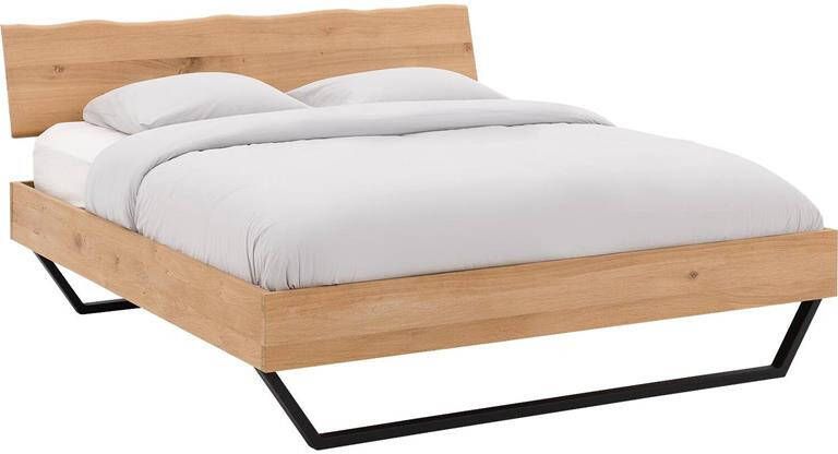 Goossens Bedframe Slade Bedframe 140 x 210 cm hoofdbord organisch
