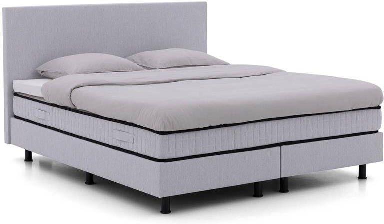 Goossens Boxspring Finn grijs 160 x 212 cm