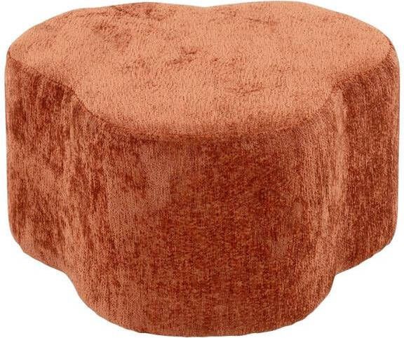 Goossens hocker Anneli in velours brique