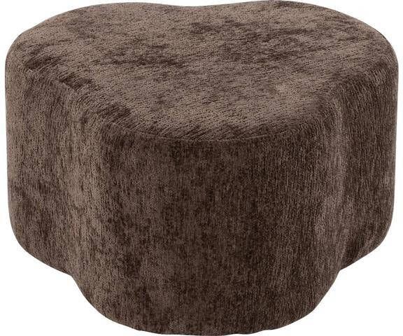 Goossens hocker Anneli in velours bruin