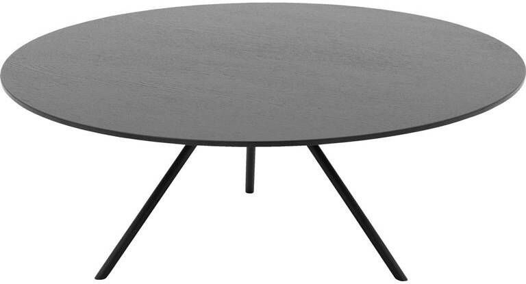 Goossens Salontafel Bo in Eiken soft touch lak zwart ral 9005