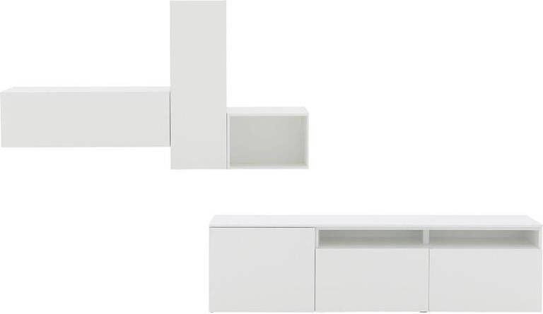 Goossens Wandmeubel Monza Ecowood in mdf