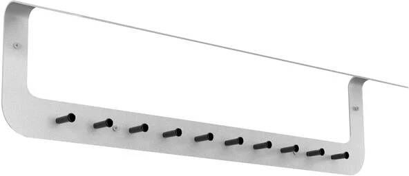Gorillz Linea Wandkapstok Met Kledinghanger Hangende Wandkapstok 10 Kapstok Haken Wit