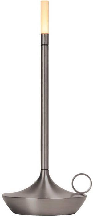 Graypants Wick Oplaadbaar Tafel Licht Staal USB-C Ø12 cm