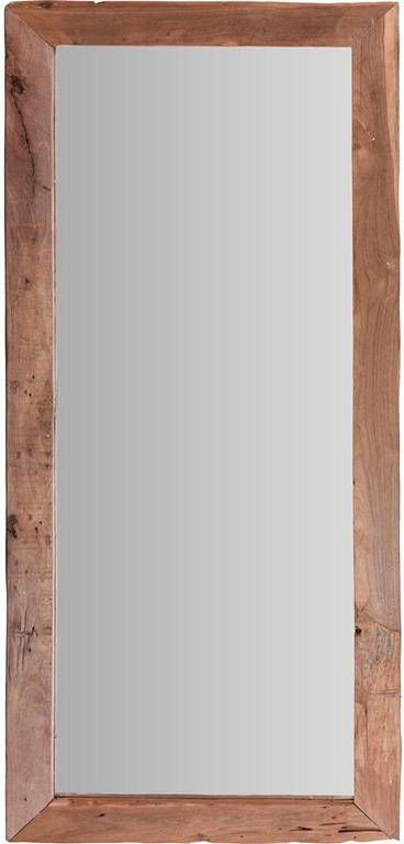 H&S Collection Spiegel hout rechthoek 100 x 70 cm wandspiegel