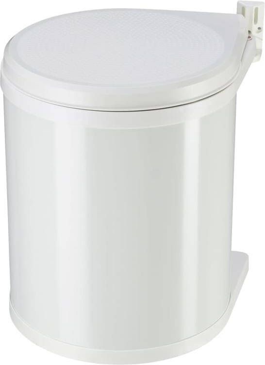 Hailo Inbouwprullenbak Compact-box M 15 liter plaatstaal wit kunststof binnenemmer made in germany - Foto 2