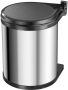 Hailo Inbouwprullenbak Compact-box M 15 liter edelstaal kunststof binnenemmer made in germany - Thumbnail 2