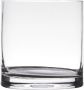 Hakbijl Glass Transparante home-basics cilinder vorm vaas vazen van glas 15 x 15 cm Bloemen takken boeketten vaas voor binnen gebruik - Thumbnail 2