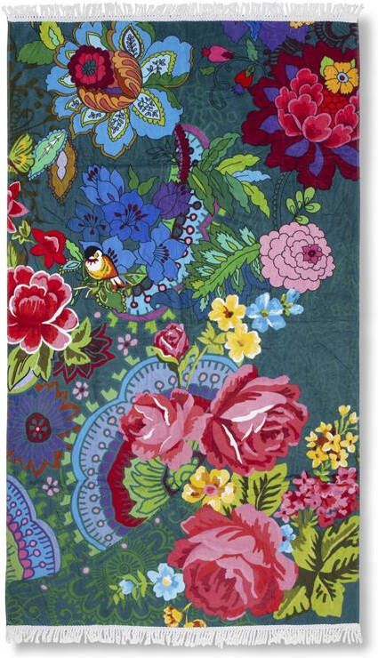 Happiness Strandlaken Velours Katoen Mandy 100x180cm green