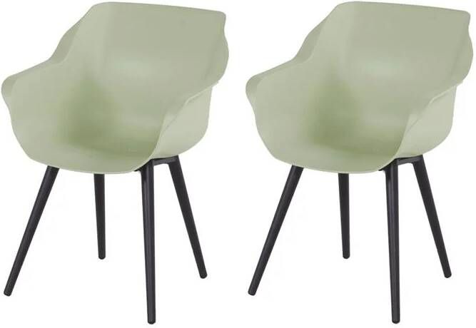 Hartman Sophie Studio dining armstoel French green Set van 2