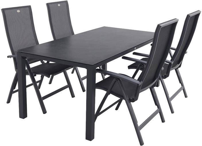 Hartman Valentino|Chaneo verstelbare tuinset 180x90 cm. 5-delig