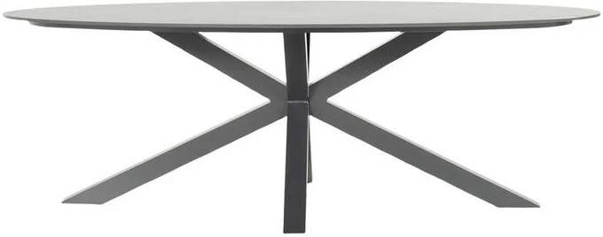 Hartman Xander Tuintafel Ovaal B 220 x D 120 cm Antraciet