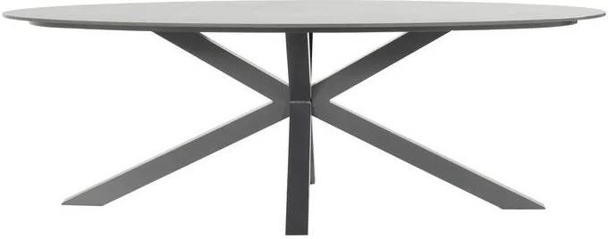 Hartman Xander Tuintafel Ovaal B 220 x D 120 cm Antraciet