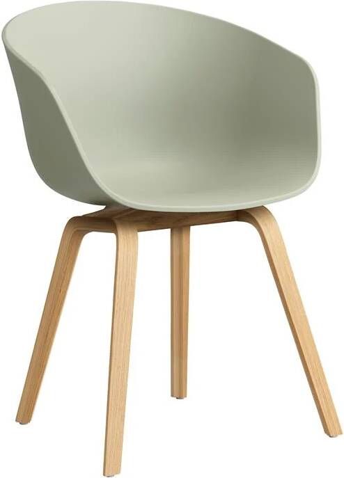 HAY About a Chair AAC22 Stoel Oak Pastel Green
