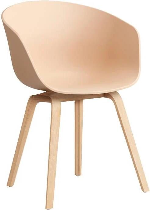 HAY About a Chair AAC22 Stoel Soaped Oak Pale Peach