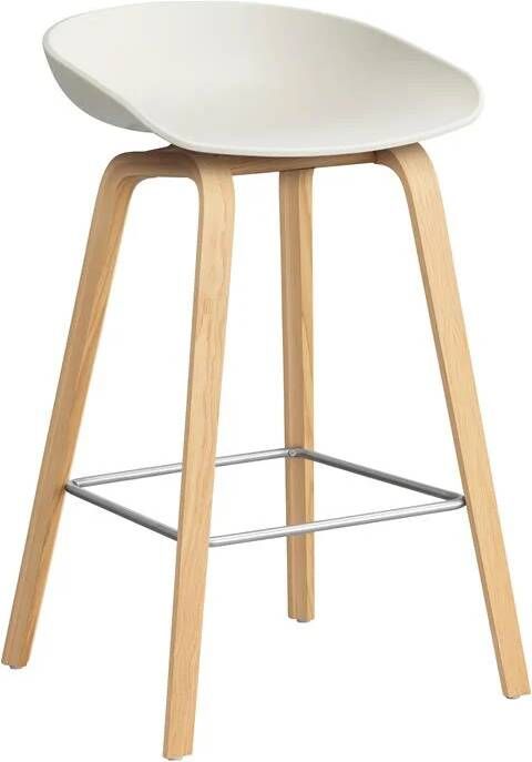 HAY About a Stool AAS32 Barkruk H 65 cm Oak Melange Cream