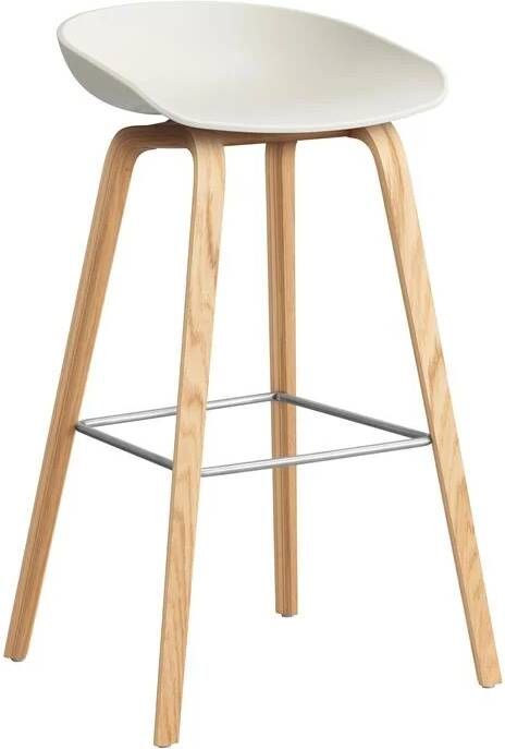 HAY About a Stool AAS32 Barkruk H 75 cm Oak Melange Cream