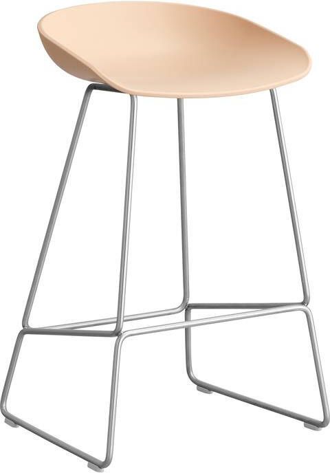 HAY About a Stool AAS38 Barkruk H 65 cm Steel Pale Peach