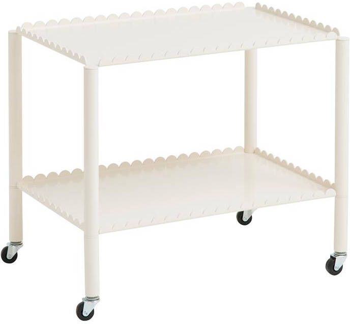 HAY Arcs Trolley Low Bijzettafel Eggshell