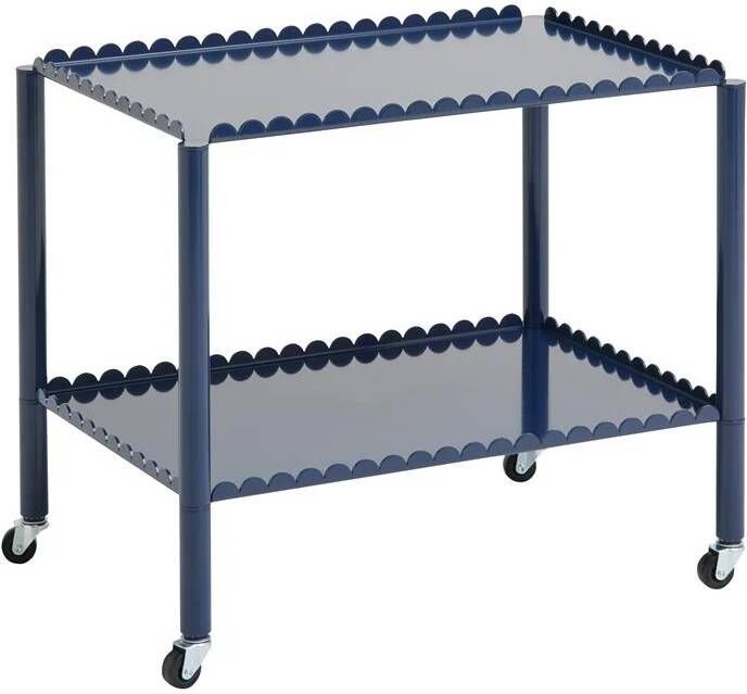 HAY Arcs Trolley Low Bijzettafel Steel Blue