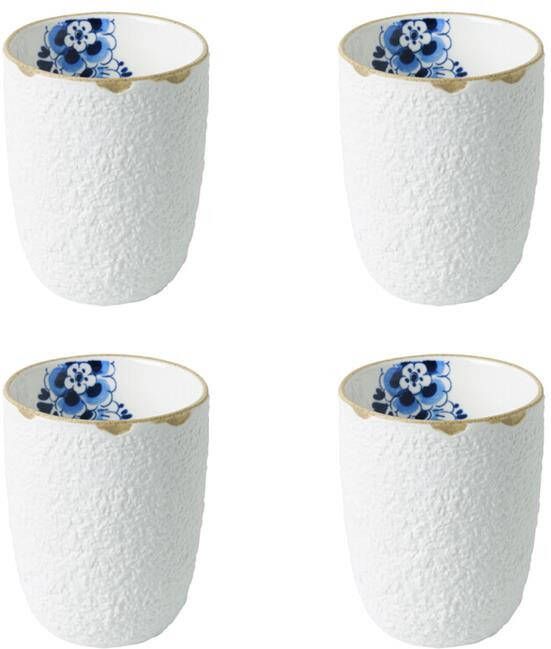 Heinen Delfts Blauw Bloesem Koffiekop 170 ml 4 stuks