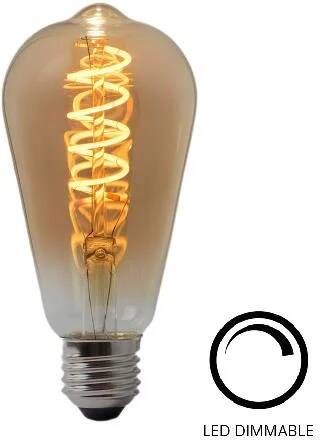 Highlight Lamp LED ST64 4W 180LM 2200K Dimbaar Amber