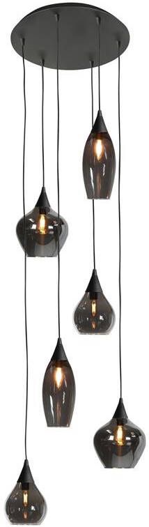 Highlight Hanglamp Cambio 6 lichts Ø 46 cm zwart