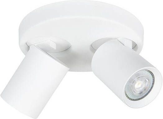 Highlight Spot Oliver Mat Wit 2 lichts GU10 Ø 17cm