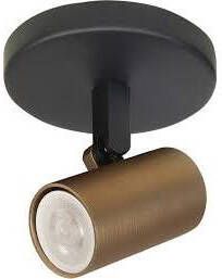Highlight Spot Piccolo Zwart-Goud GU10 mini 35mm 1-Lichts