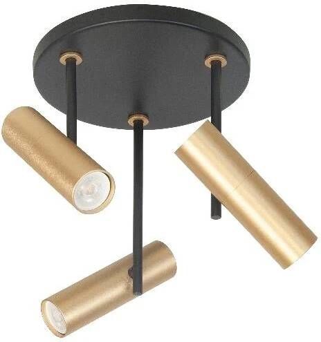 Highlight Spot Trend Zwart Goud Mini GU-10 Ø 35mm 3 Lichts