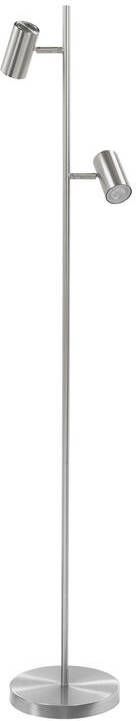 Highlight Vloerlamp Burgos 2 lichts H 142 cm mat chroom