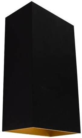 Highlight Wandlamp Eros Zwart Goud Up & Down 18cm 2 x GU-10