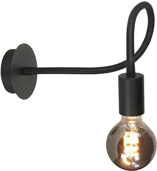 Highlight Wandlamp Flex Zwart Mat Zwart 50cm