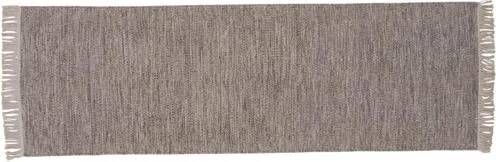 Hioshop Cyrus vloerkleed 250x80 cm wol beige.